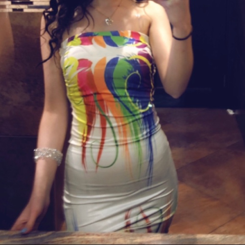 Flames of fire dress